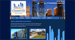 Desktop Screenshot of champion-management.com