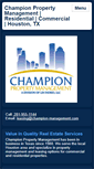 Mobile Screenshot of champion-management.com